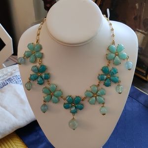 FlowerPower set. Necklace and earrings.(#1)